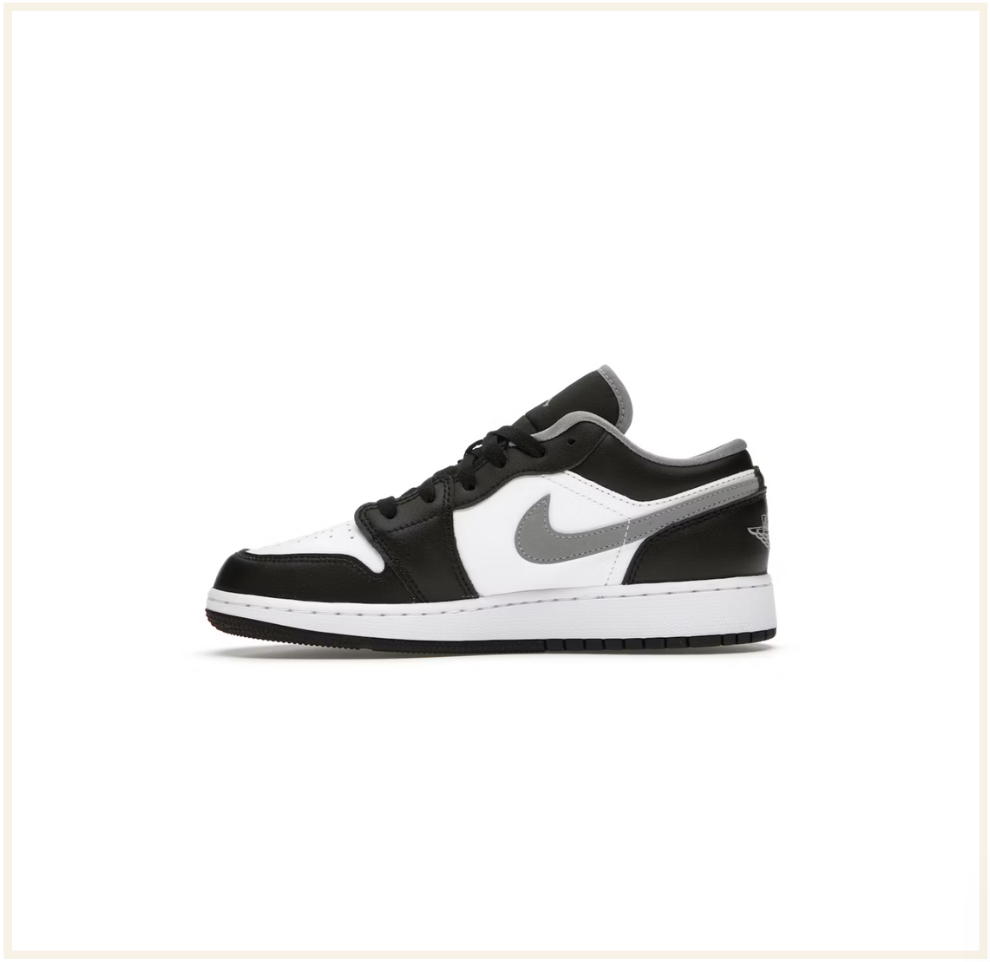 Air Jordan 1 Low Black White Grey (GS)