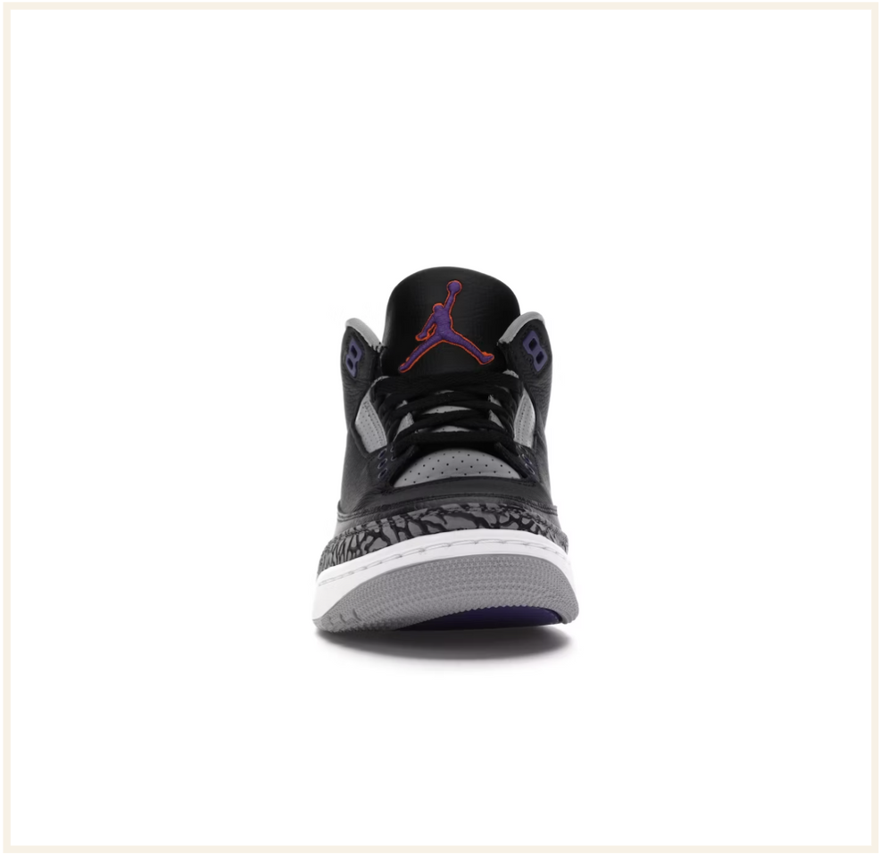 Air Jordan 3 Retro Black Court Purple (VNDS)