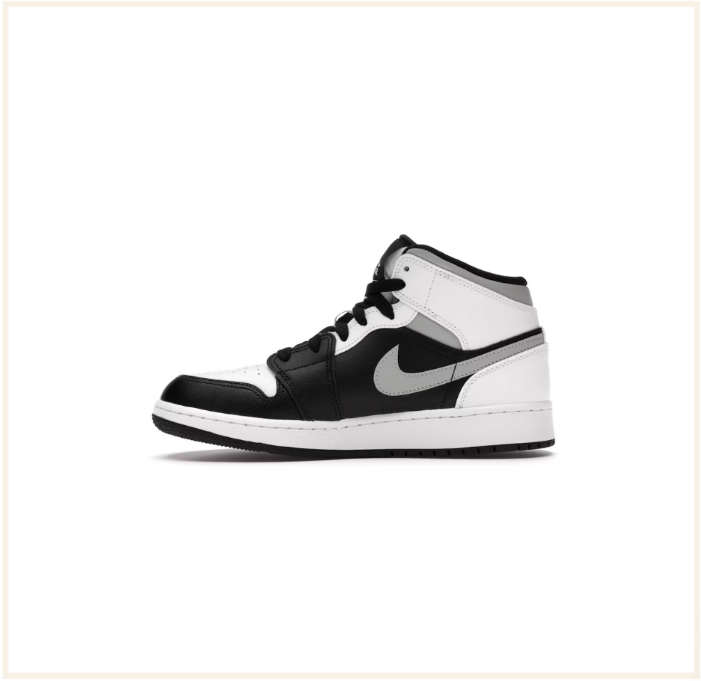 Air Jordan 1 Mid White Shadow (GS)