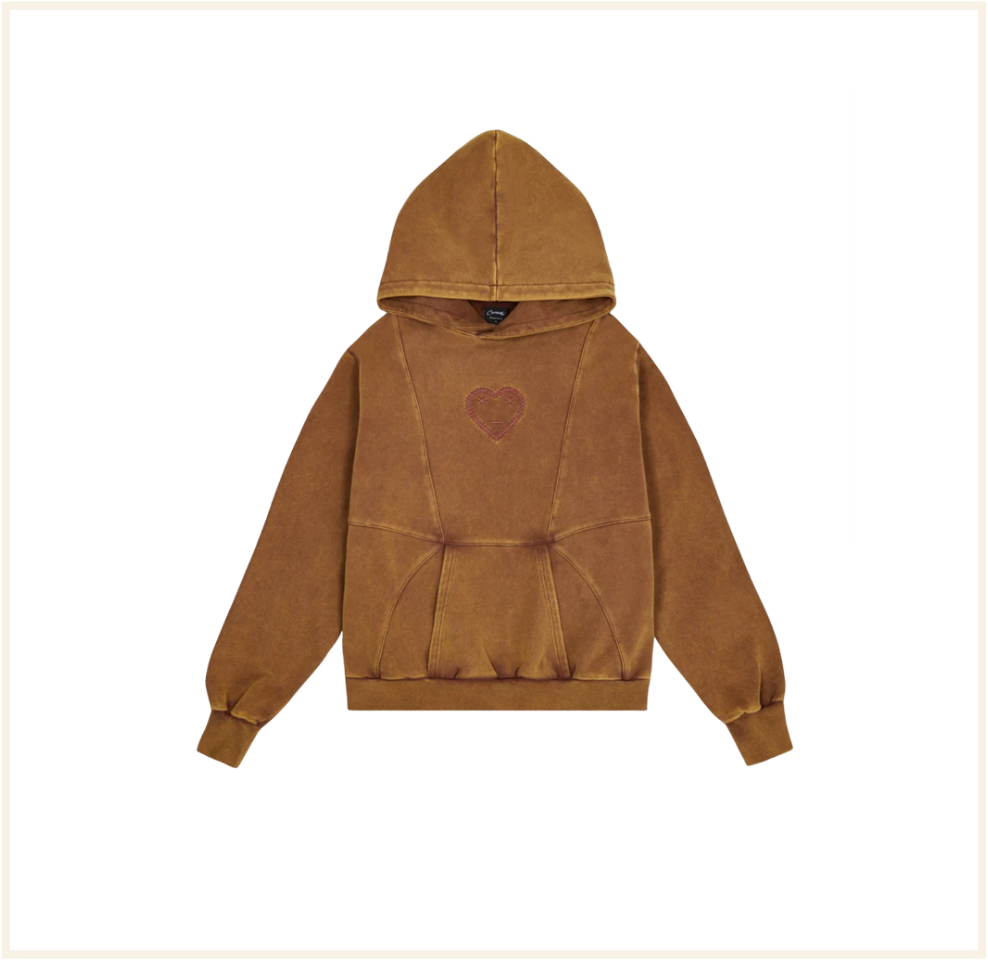 Carsicko FTP Cybe Pullover Hoodie Washed Brown / Pink Wine