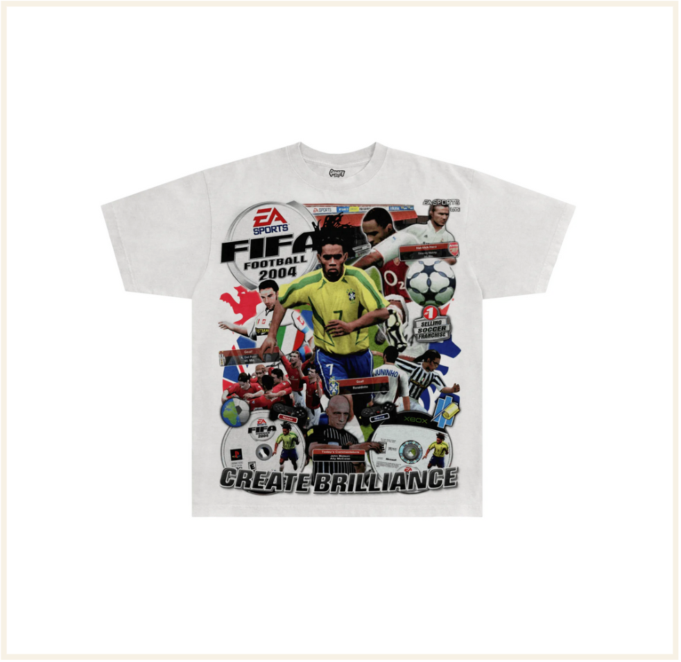 GREAZY TEES - FIFA 2004 White Tee