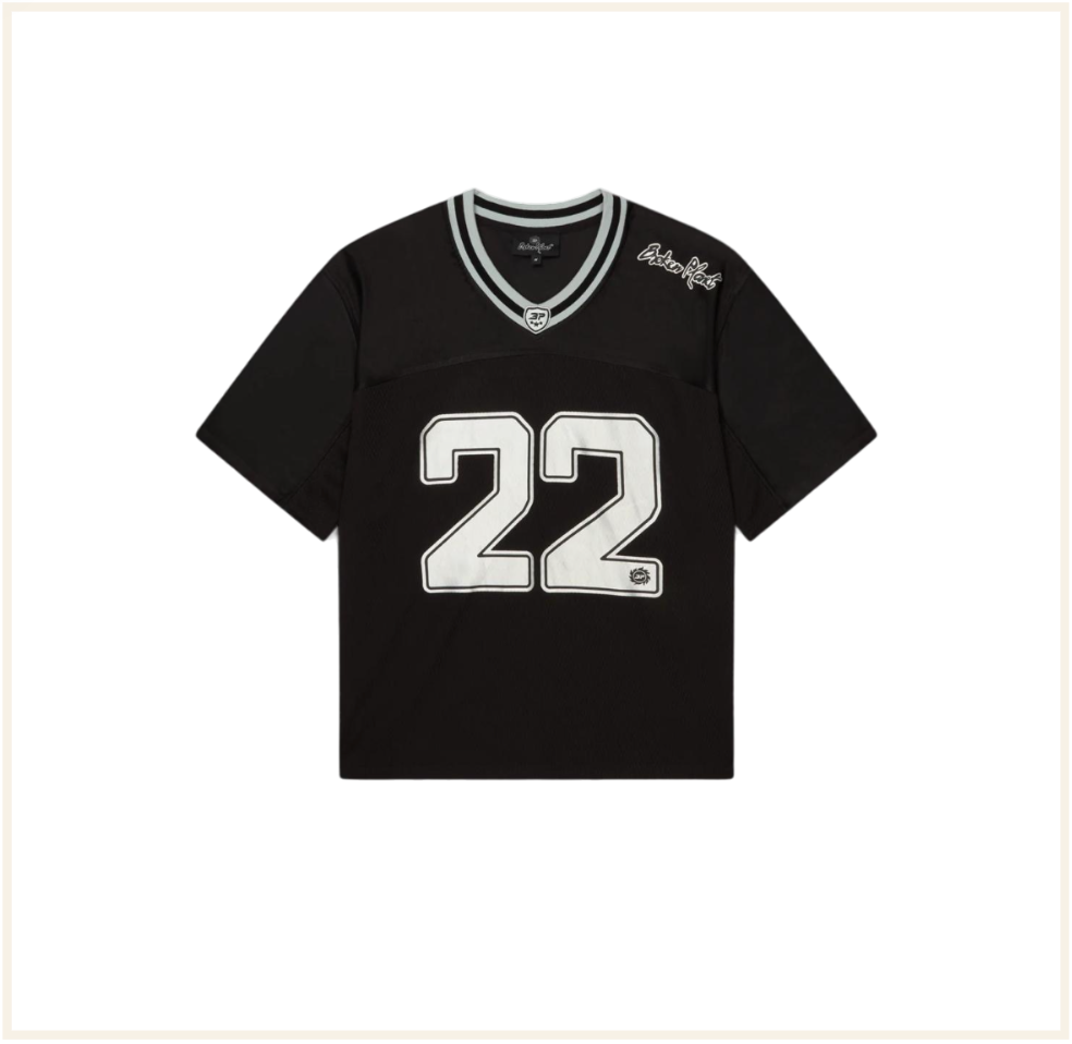 BP Football Jersey Black Sliver