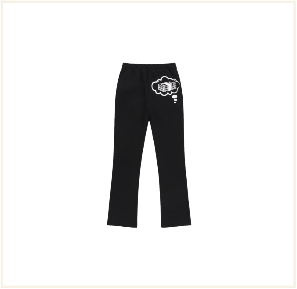 FULLYPAIDLDN Dreams Track Bottoms - Black / White