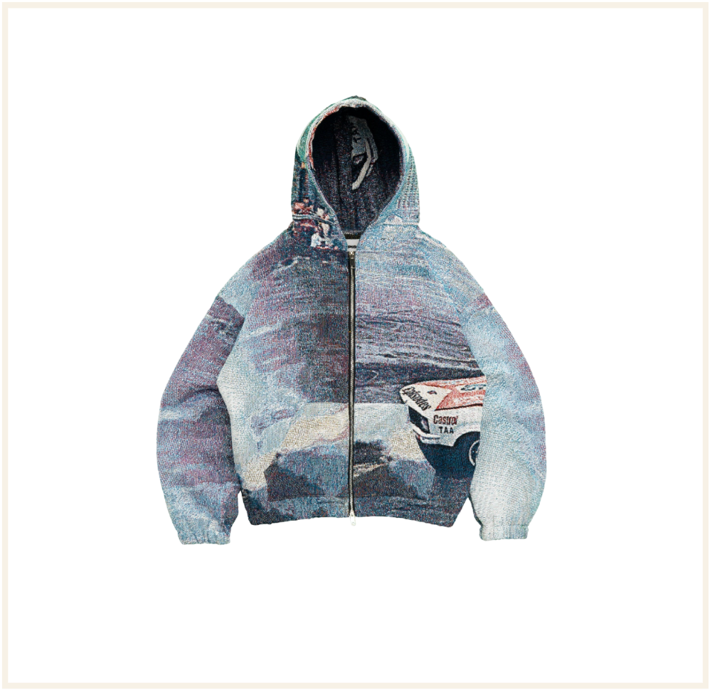 Episodes Drift Tapestry Zip-Up Hoodie