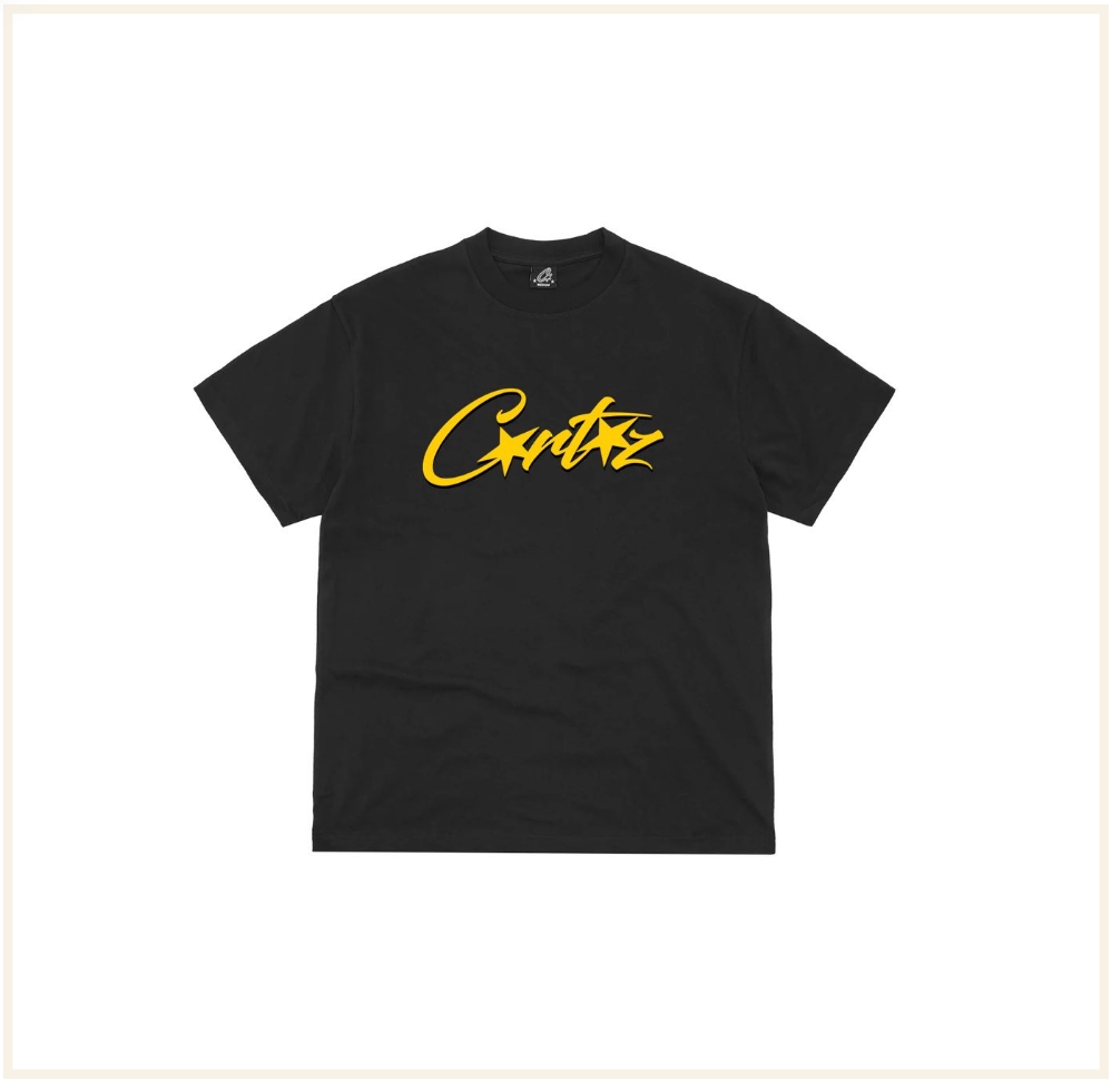 Corteiz OG Allstarz Tee - Black / Yellow