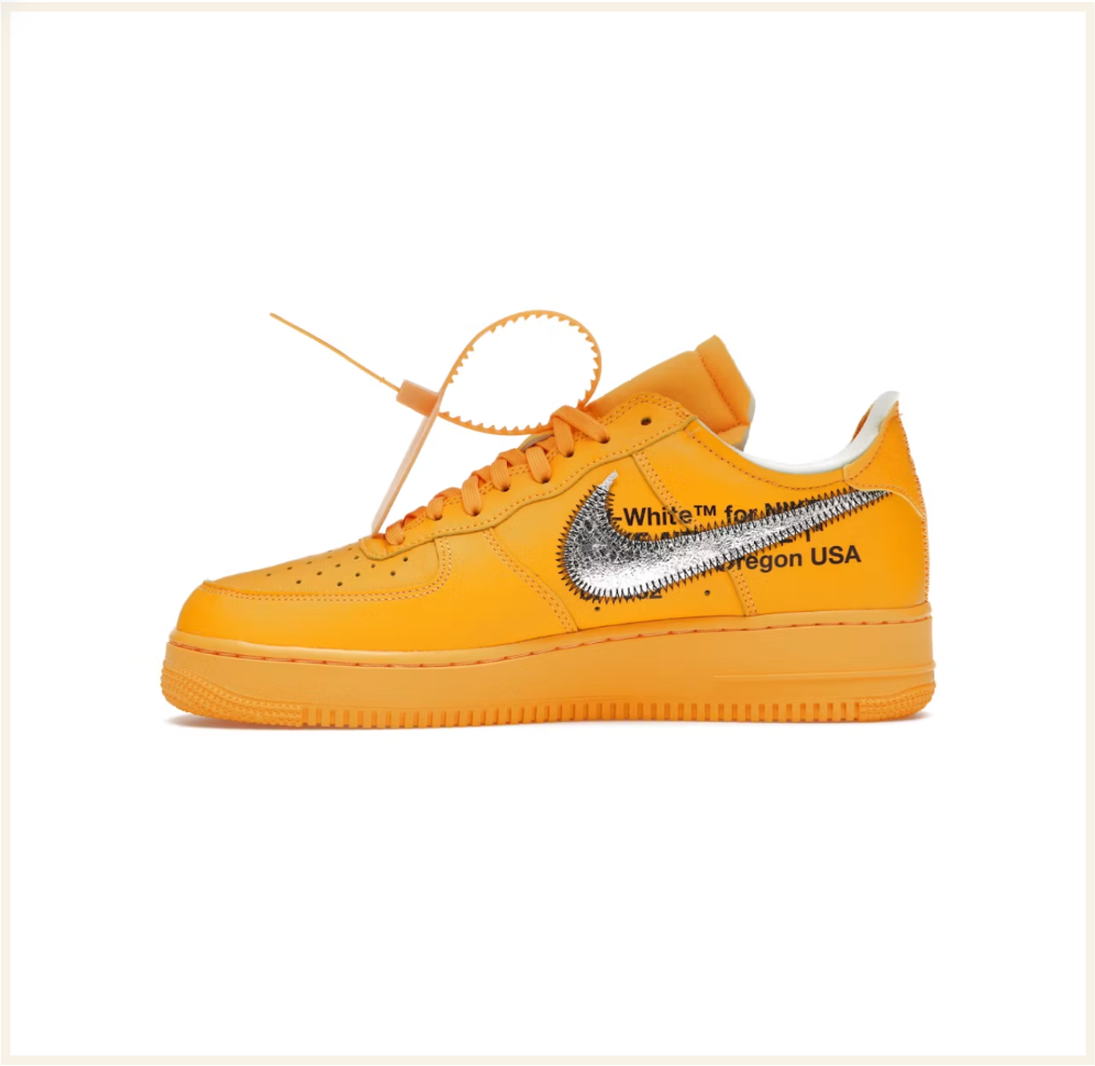 Off white yellow air force 1 sales