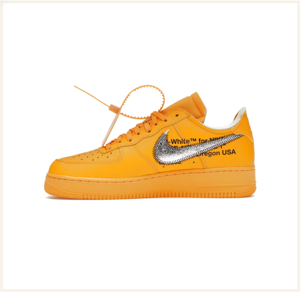 Nike Air Force 1 Low Off-White ICA University Gold (Preloved)