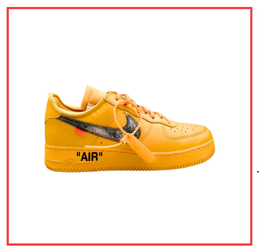 Nike Air Force 1 Low Off-White ICA University Gold (Preloved) UK 12