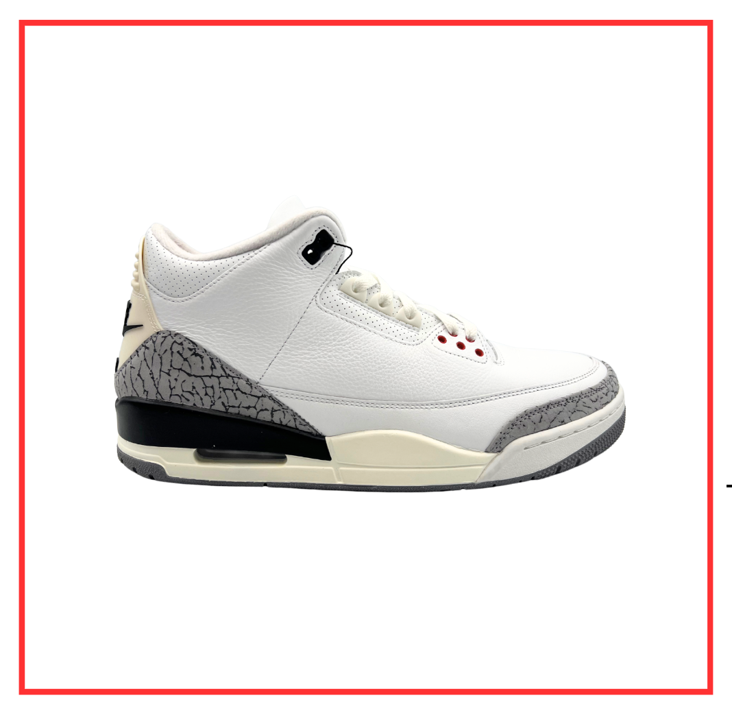 Air Jordan 3 Retro White Cement UK 9.5 (Preloved) UK 9.5