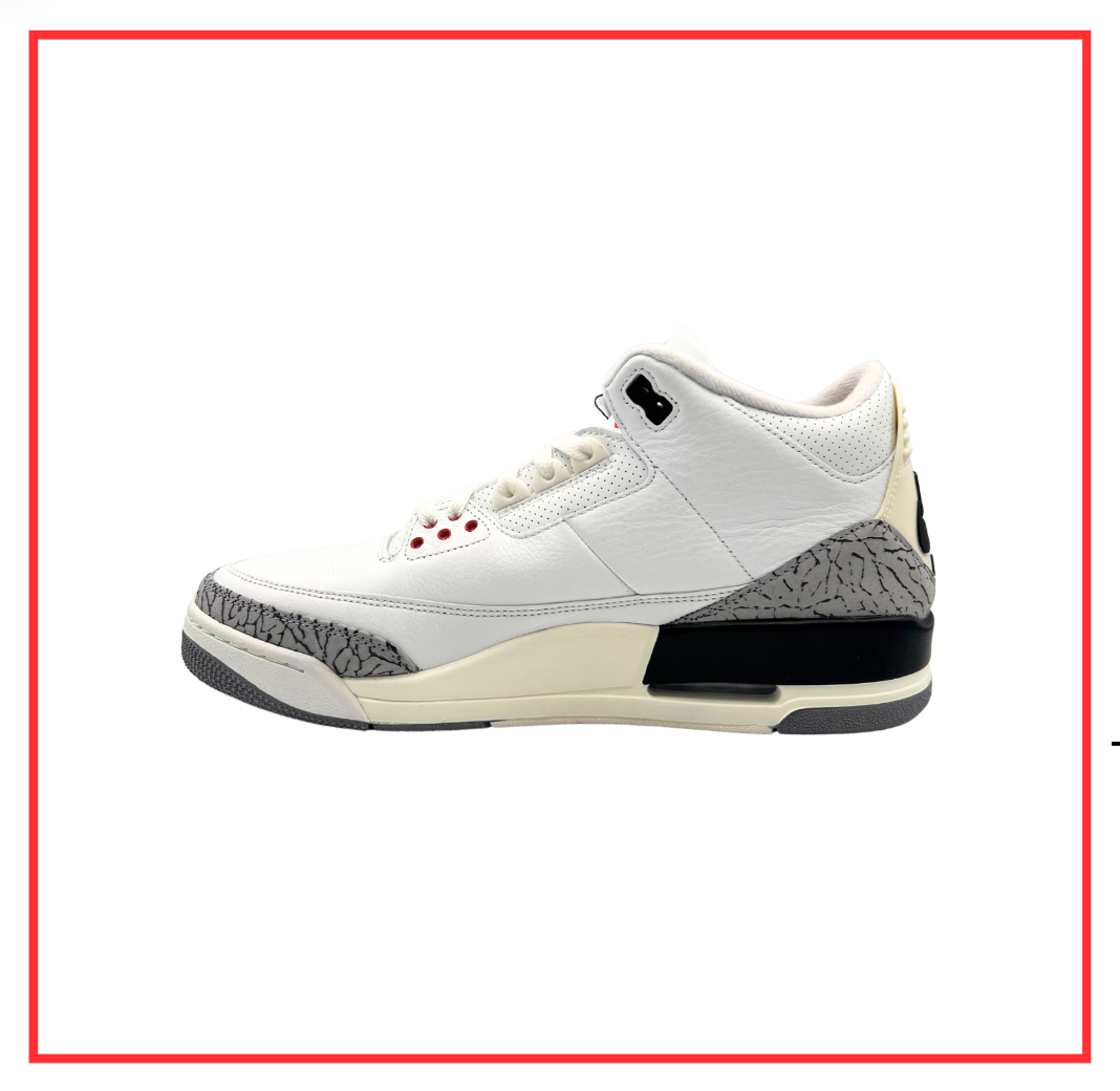 Air Jordan 3 Retro White Cement UK 9.5 (Preloved) UK 9.5