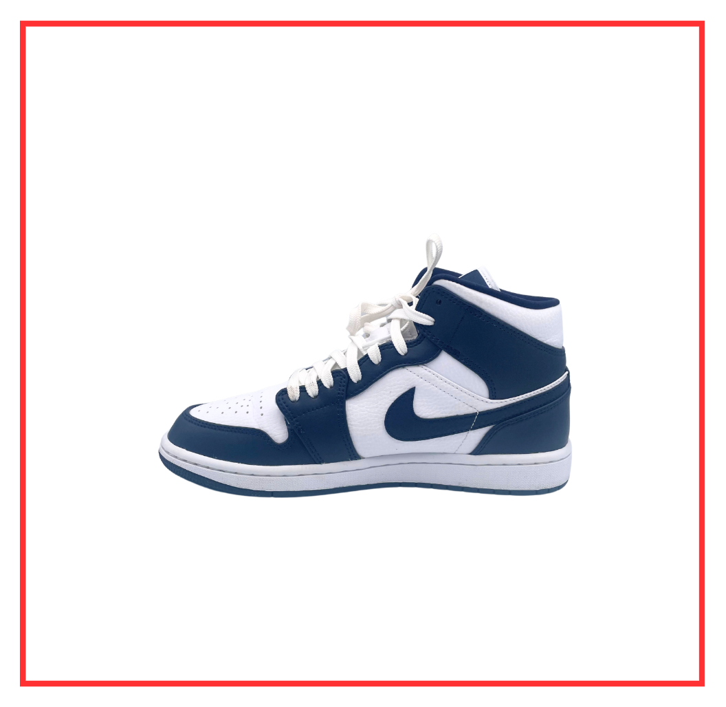 Air Jordan 1 Mid White Obsidian (2023) (Preloved) UK 7