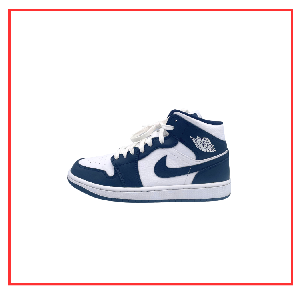 Air Jordan 1 Mid White Obsidian (2023) (Preloved) UK 7