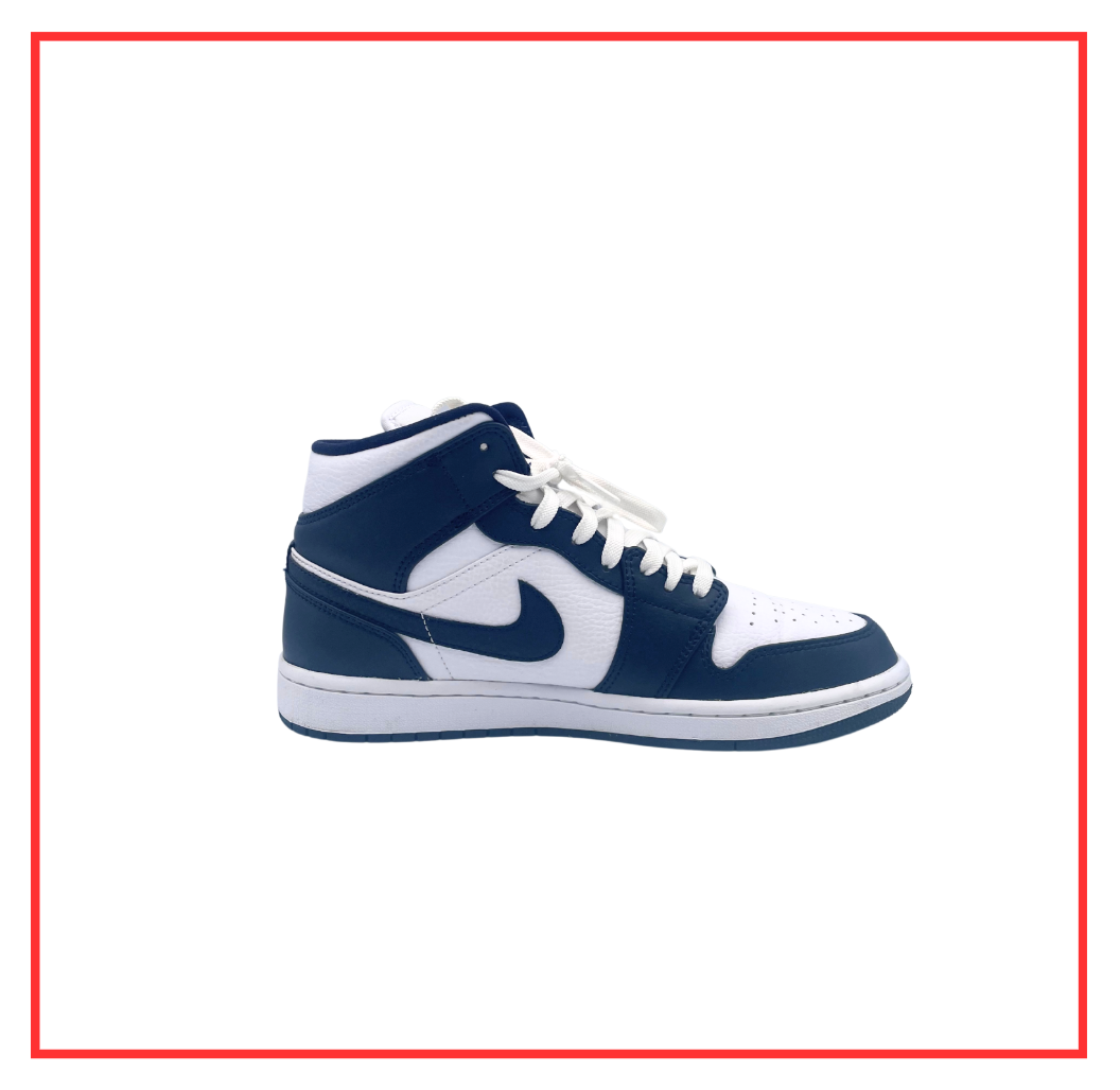 Air Jordan 1 Mid White Obsidian (2023) (Preloved) UK 7