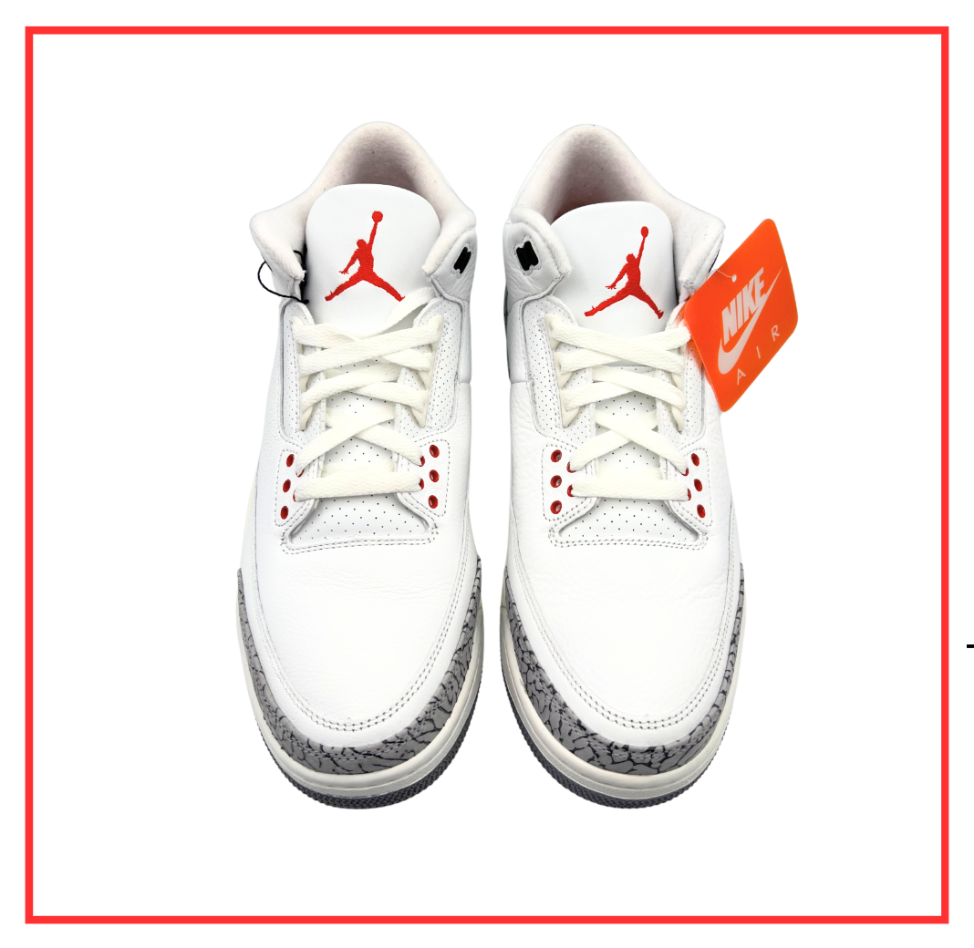 Air Jordan 3 Retro White Cement UK 9.5 (Preloved) UK 9.5