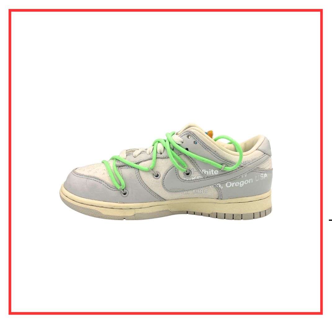 Off-White x Nike Dunk Low White Seafoam Lot 26 (Preloved) UK 6 | EU 39