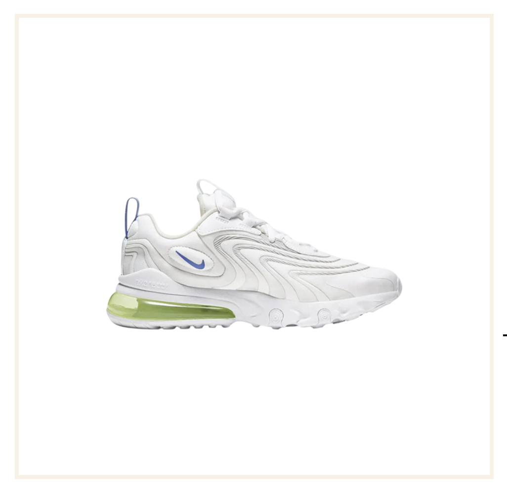 Nike Air Max 270 React White Sapphire Laser Orange (GS)